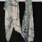 Preview: AHMADDY Seidenschal beige silbergrau